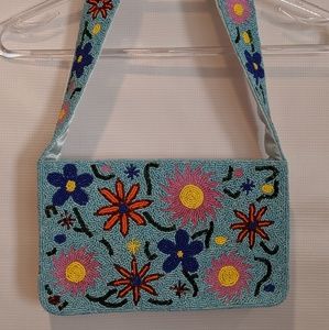 BEAUTIFUL NEW BEADED ERMO SHOULDER BAG
